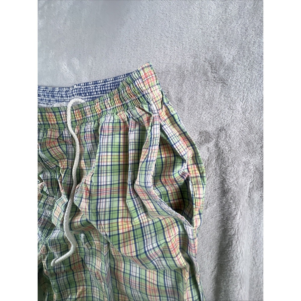 Vintage J. Crew Shorts Plaid Oarsman Chino Size Large‎ Pockets Preppy  Men's - Picture 3 of 11